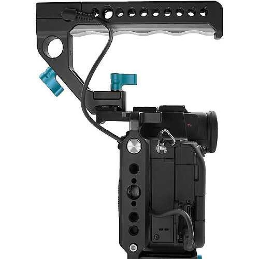 Kondor Blue Kondor Blue Full Cage With Top Handle For Sony A1/A7 Cameras (Raven Black) Camera Support Systems