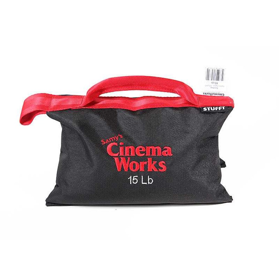 STUFFT Stufft Cinema Works 15 Lb Sandbag (Black With Red Handle) Sand & Weight Bags