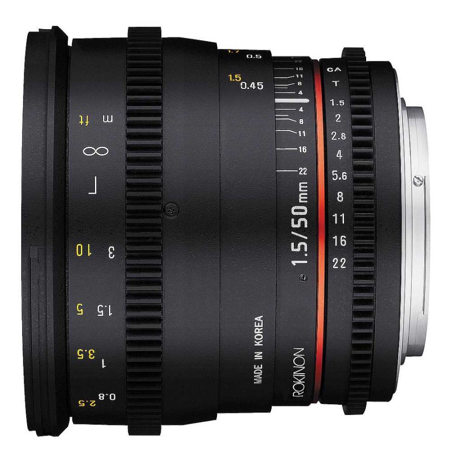 Rokinon Rokinon 50Mm T1.5 As Umc Cine Ds Lens For Canon Ef Mount Digital Cinema Lenses