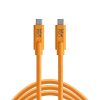 Tether Tools Tether Tools Tetherpro Usb Type-C Male To Usb Type-C Male Cable (15 Ft., Orange) Cables