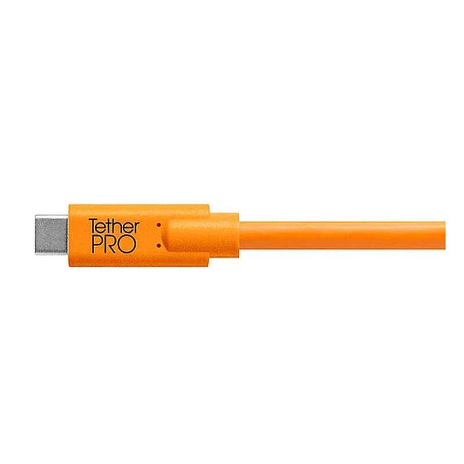 Tether Tools Tether Tools Tetherpro Usb-C To Usb Female Adapter Extender (15 Ft. Orange) Cables