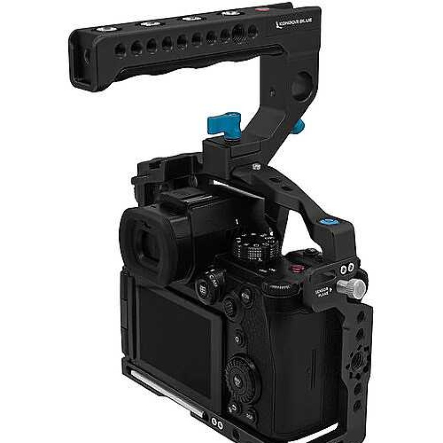 Kondor Blue Kondor Blue Camera Cage With Top Handle For Panasonic Lumix S5Ii/X (Raven Black) Camera Support Systems