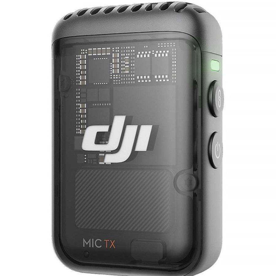 DJI Dji Mic 2 Clip-On Transmitter/Recorder With Built-In Microphone (2.4 Ghz, Shadow Black) Wireless Audio Systems