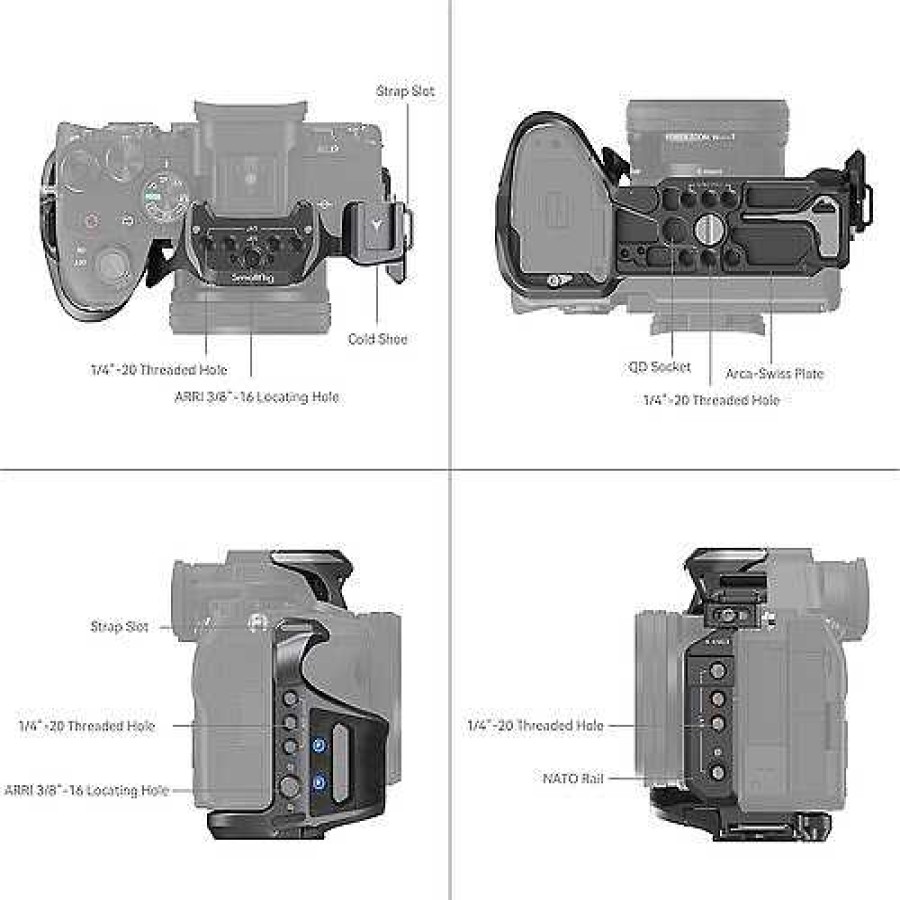 SmallRig Smallrig Rhinoceros Advanced Cage Kit For Sony A7R V, A7 Iv & A7S Iii Camera Support Systems