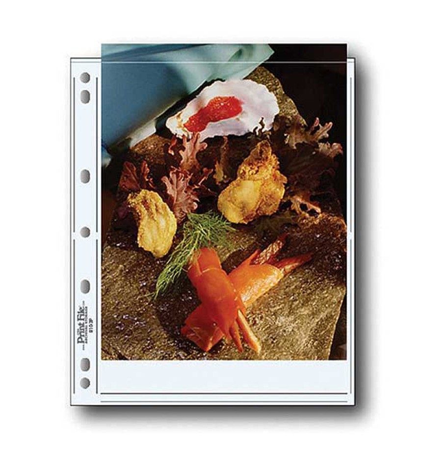 Print File Print File Archival Photo Pages Holds Two 8.5 X 11In. Prints - 100 Portfolios & Archival Storage