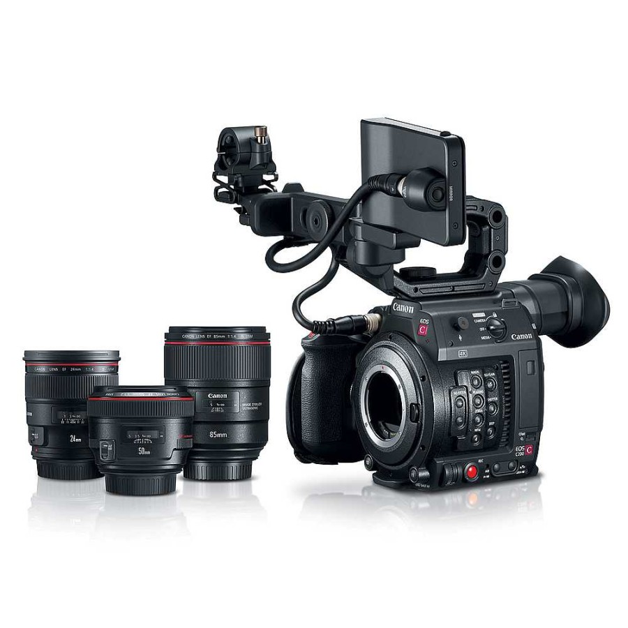 Canon Canon Eos C200 Ef Cinema Camera Prime Lens Bundle Digital Cinema Cameras