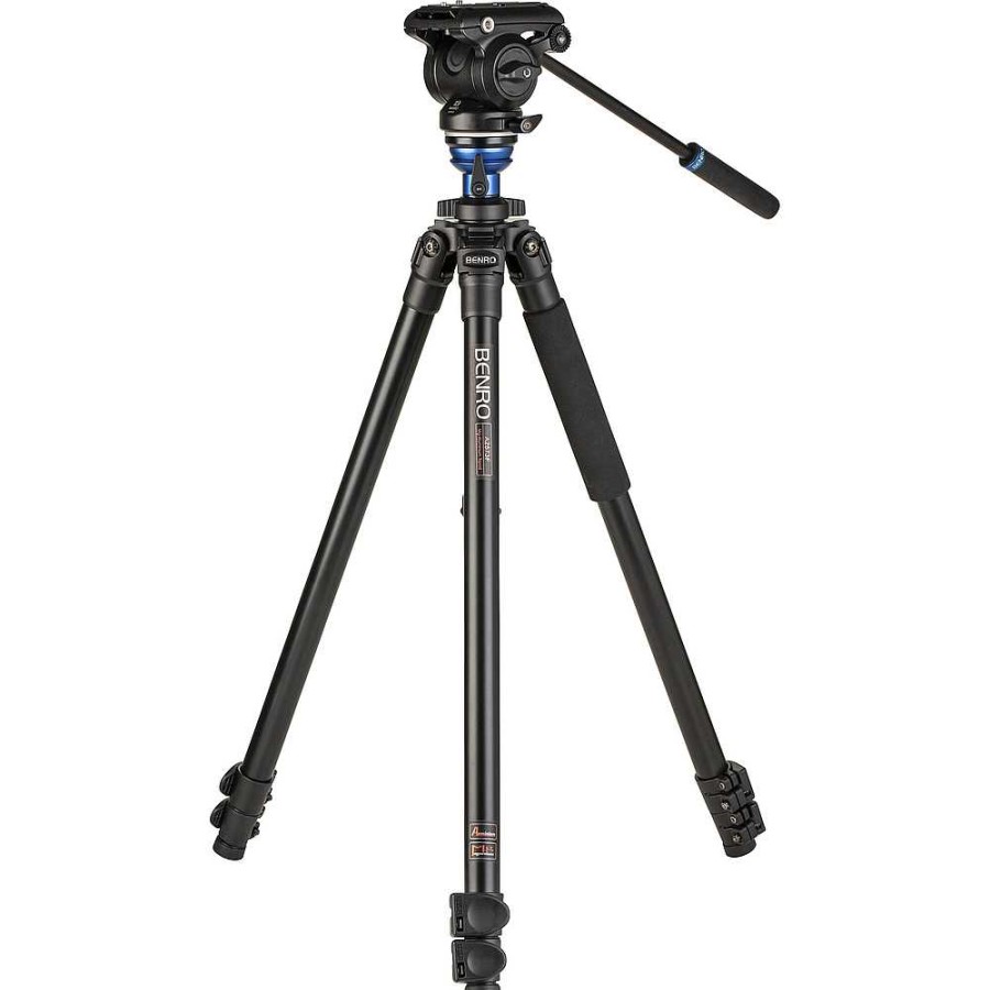 Benro Benro A2573F Aluminum Single Tube Tripod With S4Pro Fluid Video Head Video Tripods & Supports