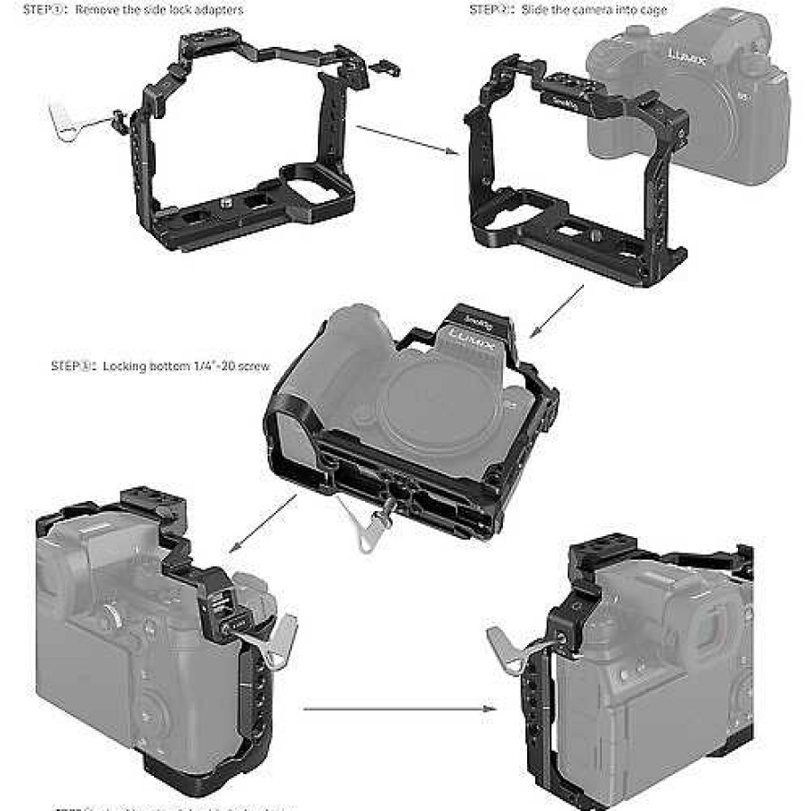 SmallRig Smallrig Cage For Panasonic Lumix G9 Ii, Lumix S5 Ii, And S5 Iix Camera Support Systems