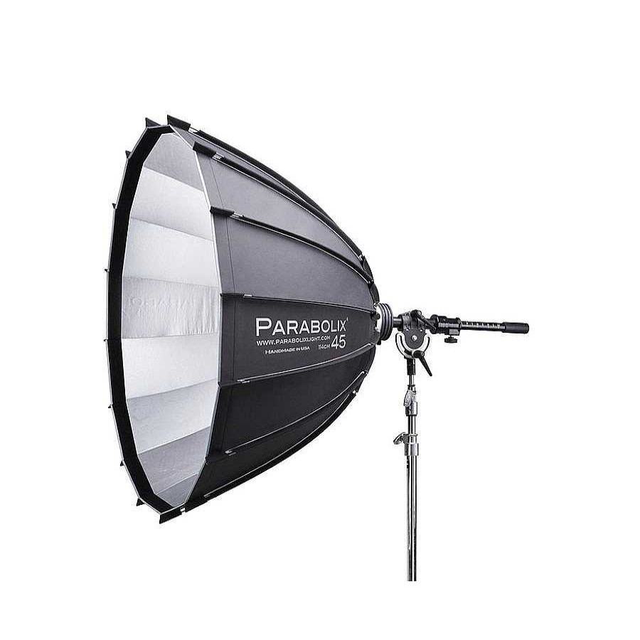 Parabolix Parabolix 45 In. Deep Parabolic Reflector With Focus Mount Pro And Indirect Cage Mount For Broncolor Standard Strobes Octagonal Soft Boxes