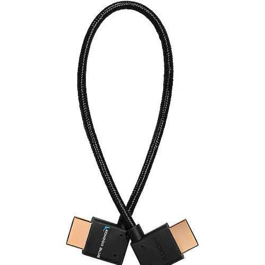 Kondor Blue Kondor Blue 12 In. Right-Angle To Left-Angle High-Speed Hdmi Cable (Raven Black) Cables