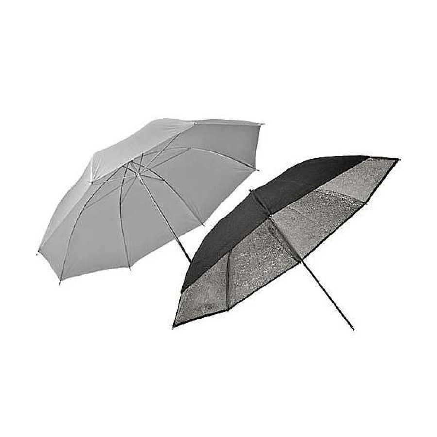 Elinchrom Elinchrom 33 In. Two Piece Umbrella Set (Translucent, Silver) Lighting Umbrellas