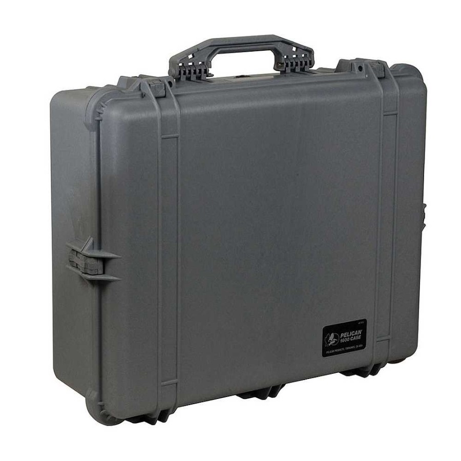 Pelican Pelican 1600 Watertight Hard Case With Foam Insert - Silver (Grey) Equipment Cases & Bags