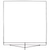 Matthews Matthews 40 X 40 In. White Artificial Silk Scrim Scrims & Flags