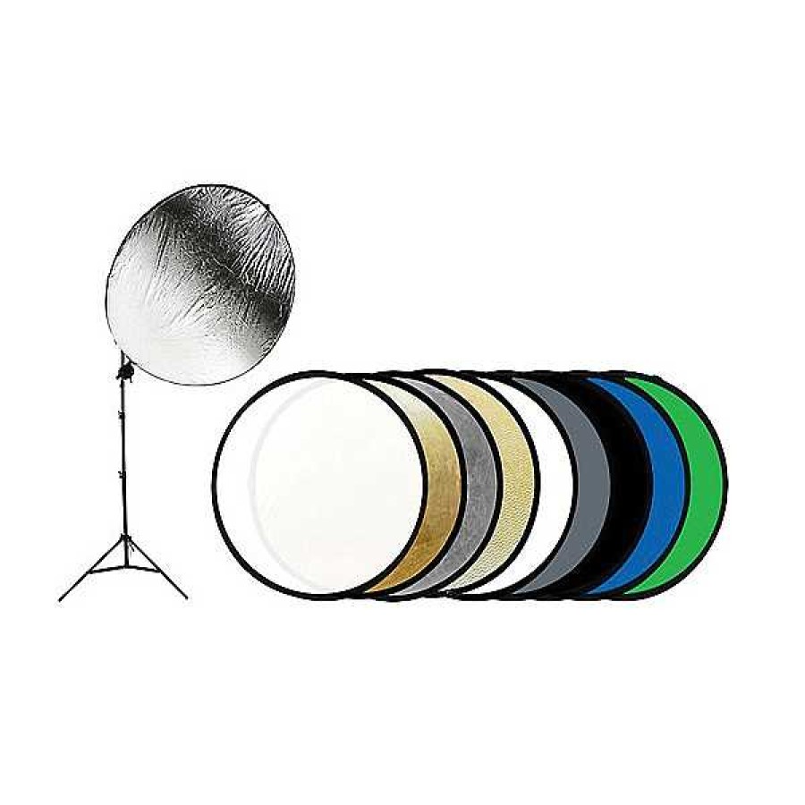 Savage Savage 43 In. 9-In-1 Reflector Kit With Stand Collapsible Reflectors