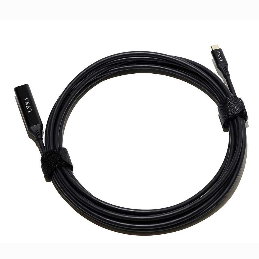 LVNA Lvna 16.4 Ft. Female Usb-C To Male Usb-C Active Extension Cable (Black) Cables