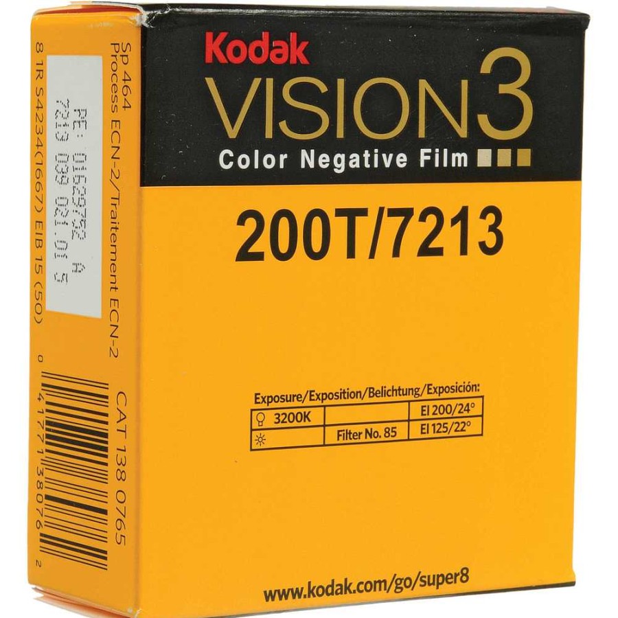 Kodak Kodak Vision3 200T Color Negative Film #7213 (Super 8, 50 Ft. Roll) Film & Darkroom