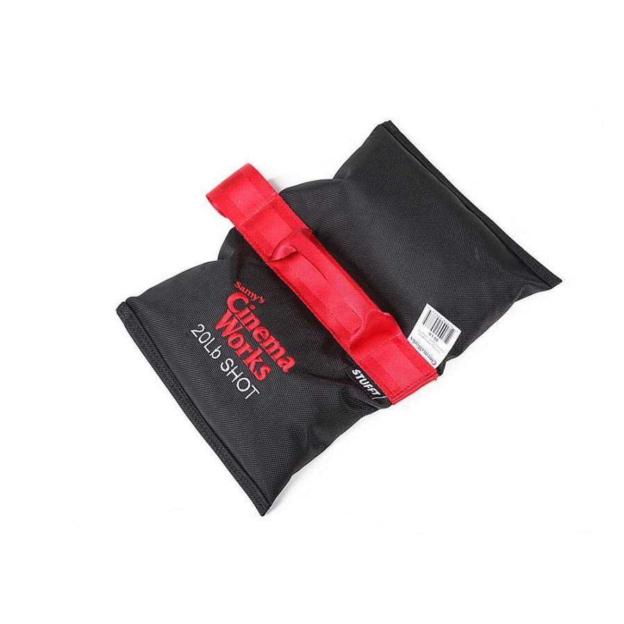 STUFFT Stufft Cinema Works 20 Lb Shot Bag (Black With Red Handle) Sand & Weight Bags