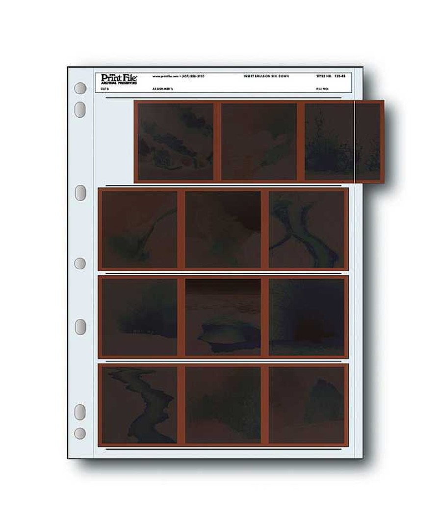 Print File Print File 120 Size Negative Pages - 25 Pack Portfolios & Archival Storage