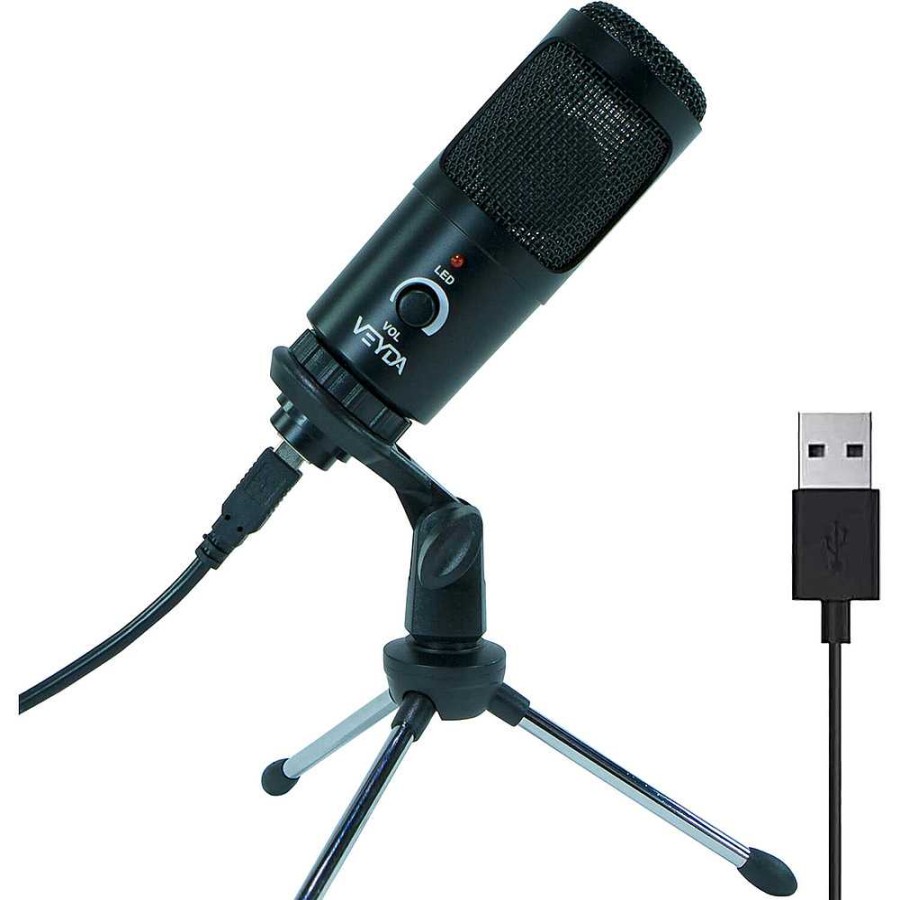 Cam Caddie Cam Caddie Veyda Usb Condenser Microphone - Desktop Tripod Mount, Mic Windshield And Usb Cable Microphones