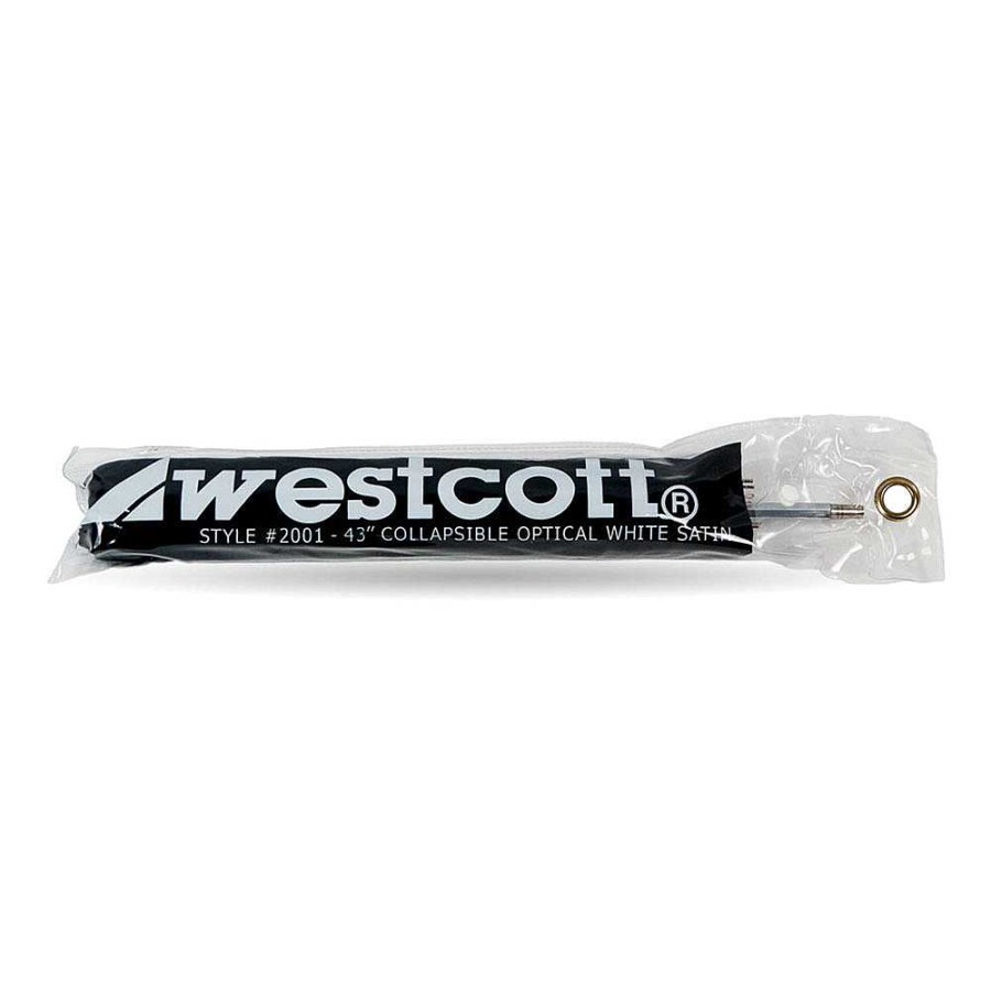 Westcott Westcott 43" Optical White Satin Collapsible Umbrella Lighting Umbrellas