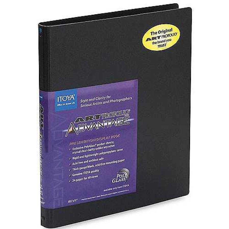 Itoya Itoya 4 X 6 In. Art Profolio Advantage Presentation/Display Book - Black Portfolios & Archival Storage