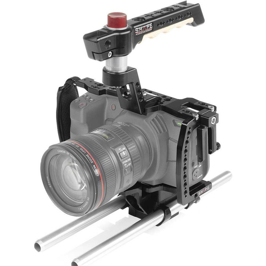 Shape Shape Camera Cage With 15Mm Rod System For Blackmagic Pocket Cinema 4K Camera Support Systems