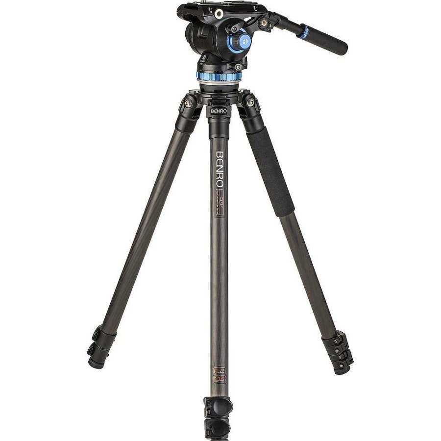 Benro Benro C373F Carbon Fiber Single-Tube Tripod With S8Pro Fluid Video Head Video Tripods & Supports