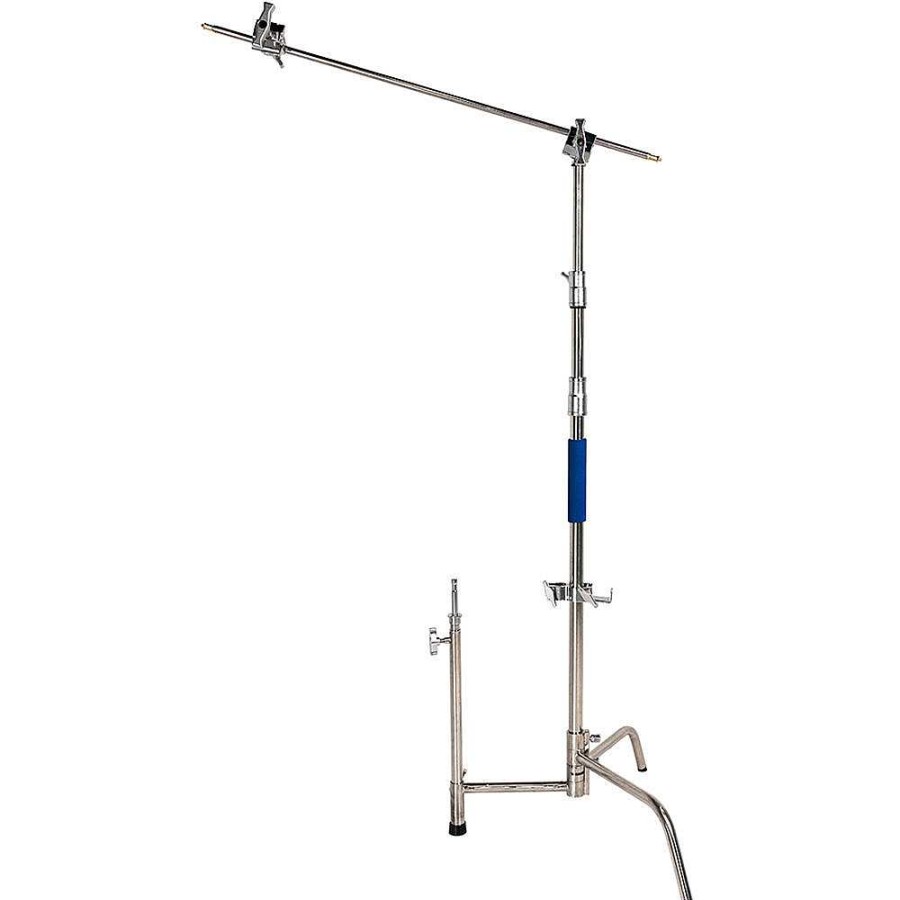 Savage Savage 9.5 Ft. C-Stand With Grip Arm & Turtle Base Kit (Stainless Steel) Light Stands