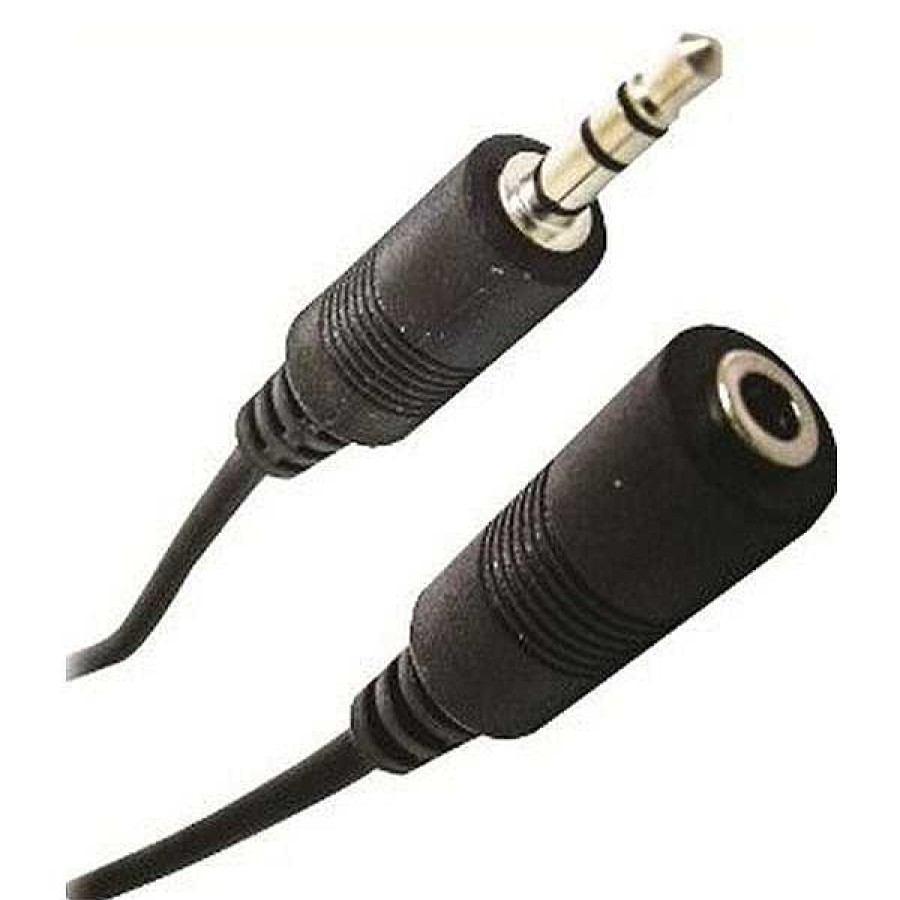 Calrad Calrad Cable With 3.5Mm Stereo Plug To 3.5Mm Stereo Jack (3 Ft. Long) Audio Cables