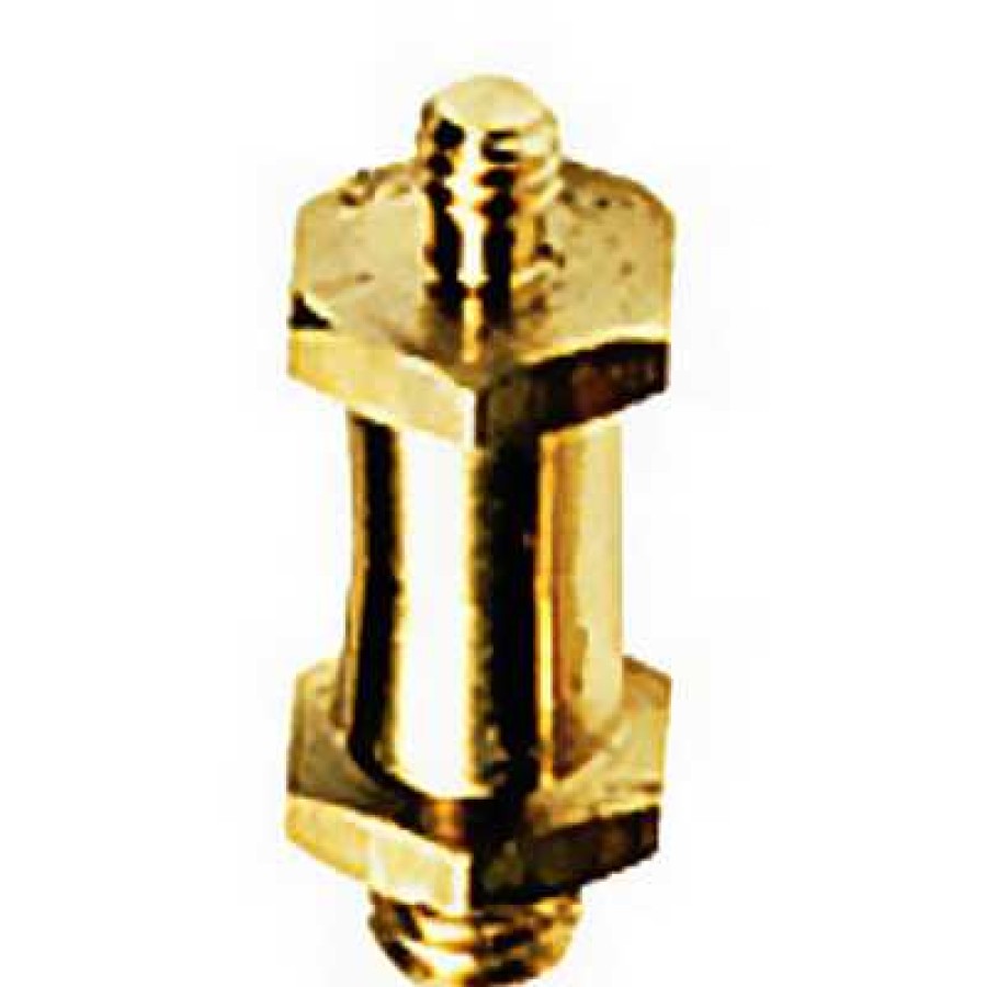 Manfrotto Manfrotto Reversible Short Stud, With 3/8" & 1/4"-20 Threads (Brass) Light Stand Accessories