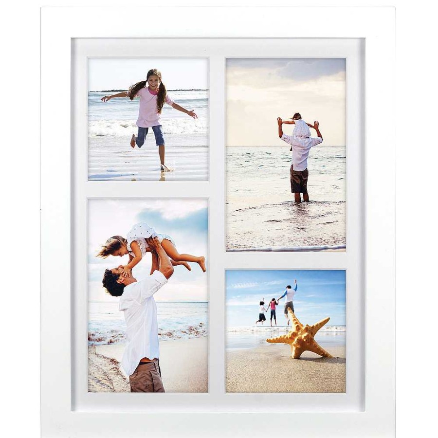 Malden Malden 4 Opening Collage Picture Frame (White) Frames & Albums