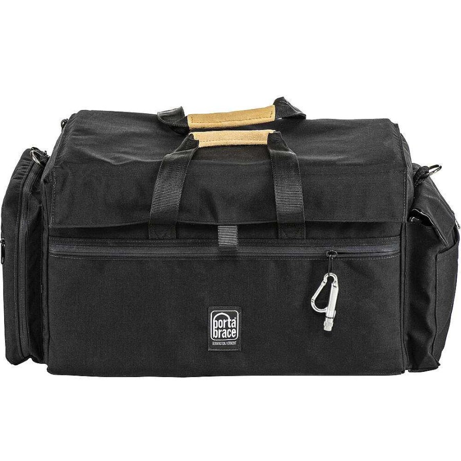 Porta-Brace Porta-Brace Dvo-3R Large Carrying Case For Camcorder With Matte Box And Follow Focus (Black With Copper Trim) Video Camera Bags