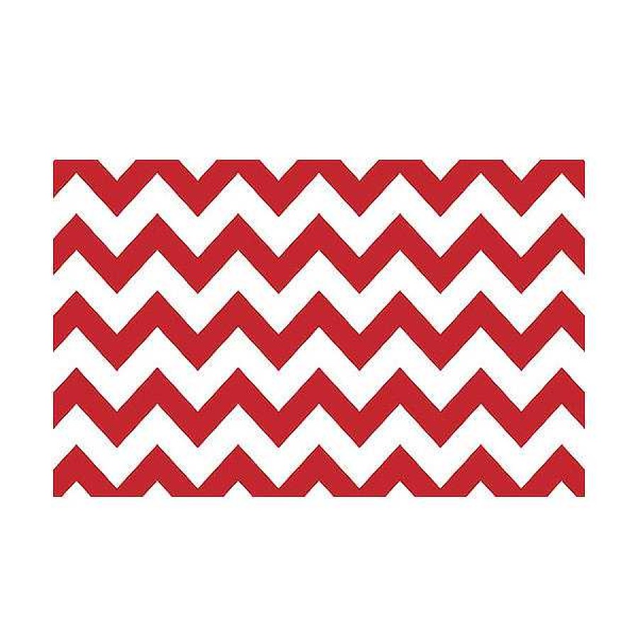 Savage Savage 53 In. X 18 Ft. Printed Background Paper (Red & White Chevron) Paper Backgrounds