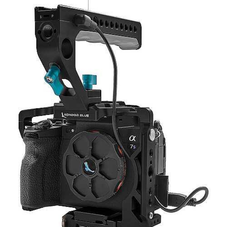 Kondor Blue Kondor Blue Full Cage With Top Handle For Sony A1/A7 Cameras (Raven Black) Camera Support Systems