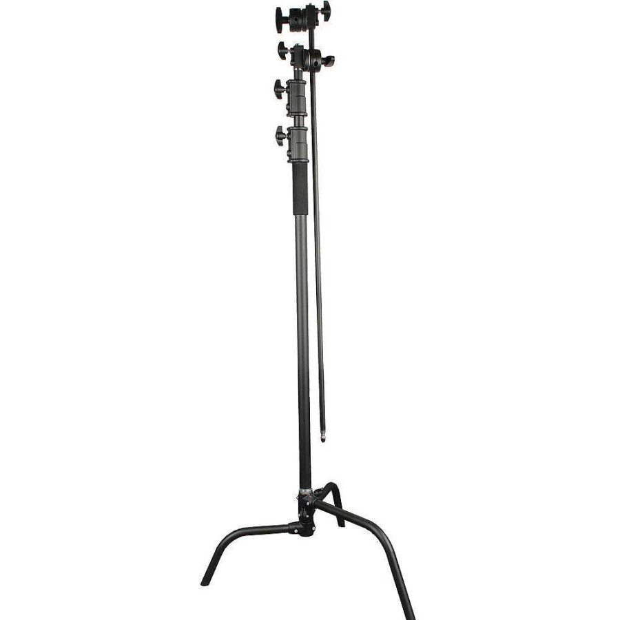 GTX Studio Gtx Studio 10 Ft. C Stand Ss Turtle Base With Boom Arm (Black) Light Stands