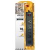 Prime Wire and Cable Prime Wire And Cable 6-Outlet (4+2) Black Metal Power Strip W/ 10Ft Cord Cables