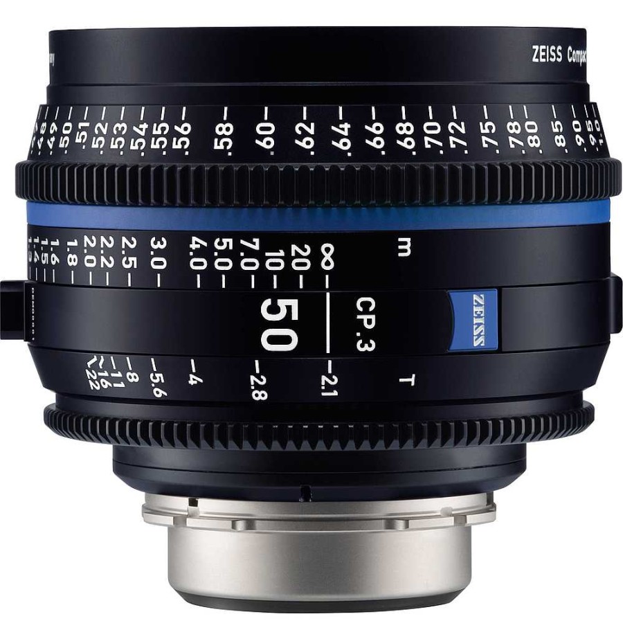 Zeiss Zeiss Cp.3 50Mm T2.1 Compact Prime Lens (Canon Ef Mount, Feet) Digital Cinema Lenses