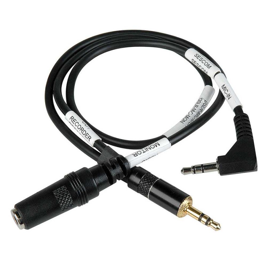 Sescom Sescom 3.5Mm Mic To Mic With Audio Monitor Tap Audio Cables