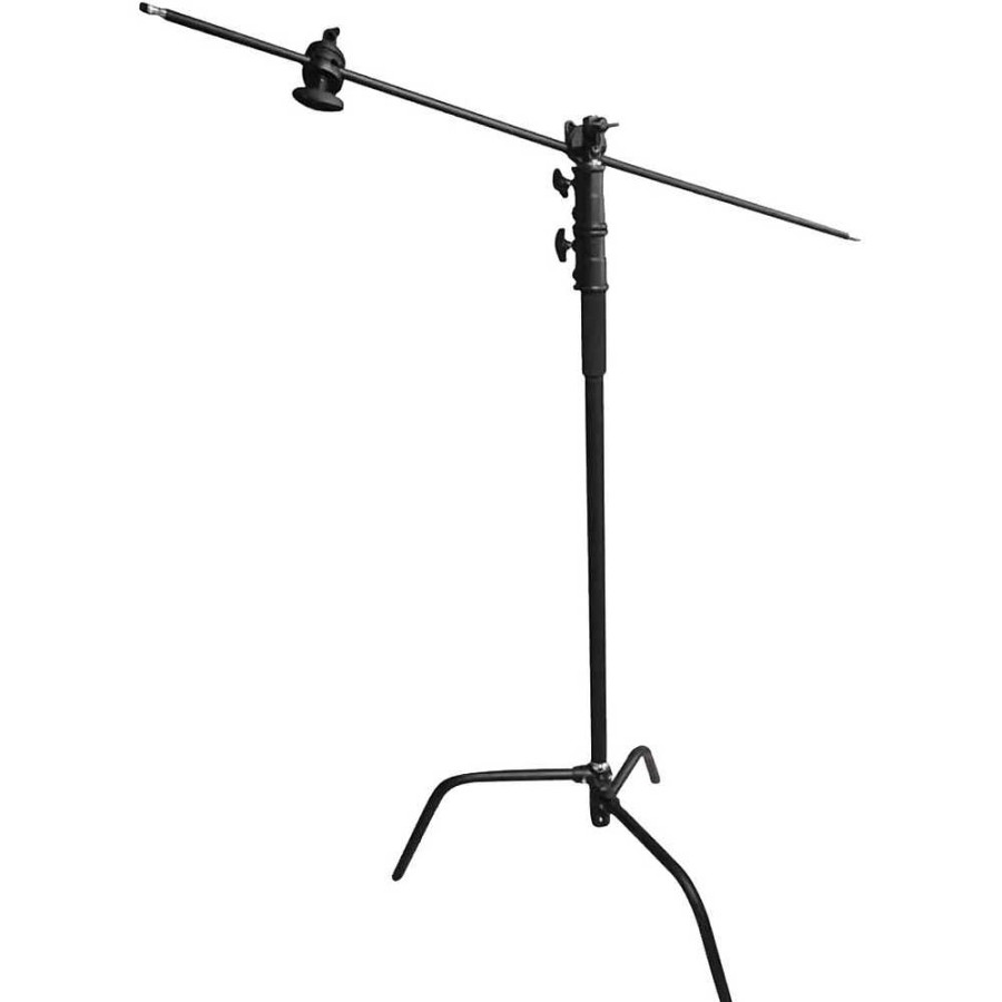 GTX Studio Gtx Studio 10 Ft. C Stand Ss Turtle Base With Boom Arm (Black) Light Stands