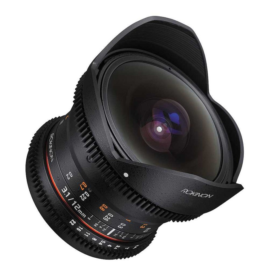 Rokinon Rokinon 12Mm T3.1 Ed As If Ncs Umc Cine Ds Fisheye Lens For Nikon F Mount Digital Cinema Lenses