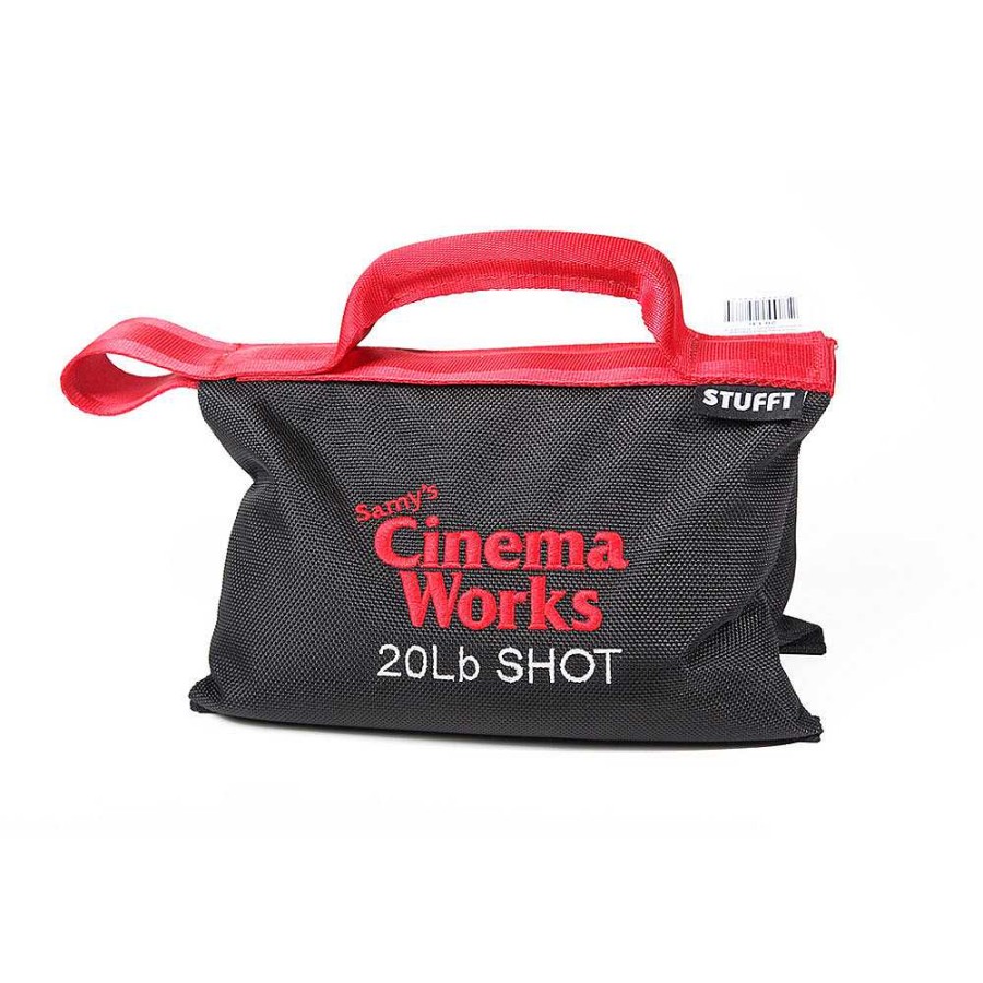 STUFFT Stufft Cinema Works 20 Lb Shot Bag (Black With Red Handle) Sand & Weight Bags