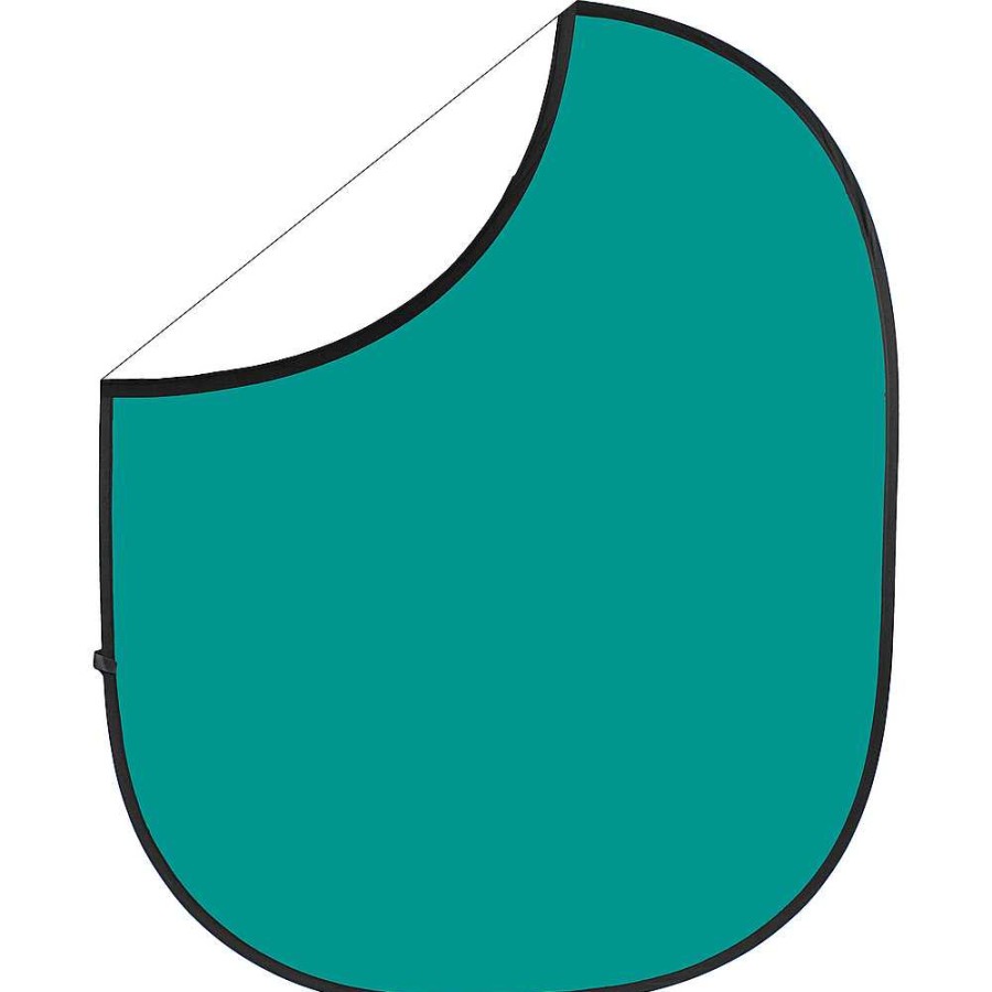 Savage Savage Collapsible/Reversible Background (5 X 6 Ft., Teal/White) Collapsible Backgrounds