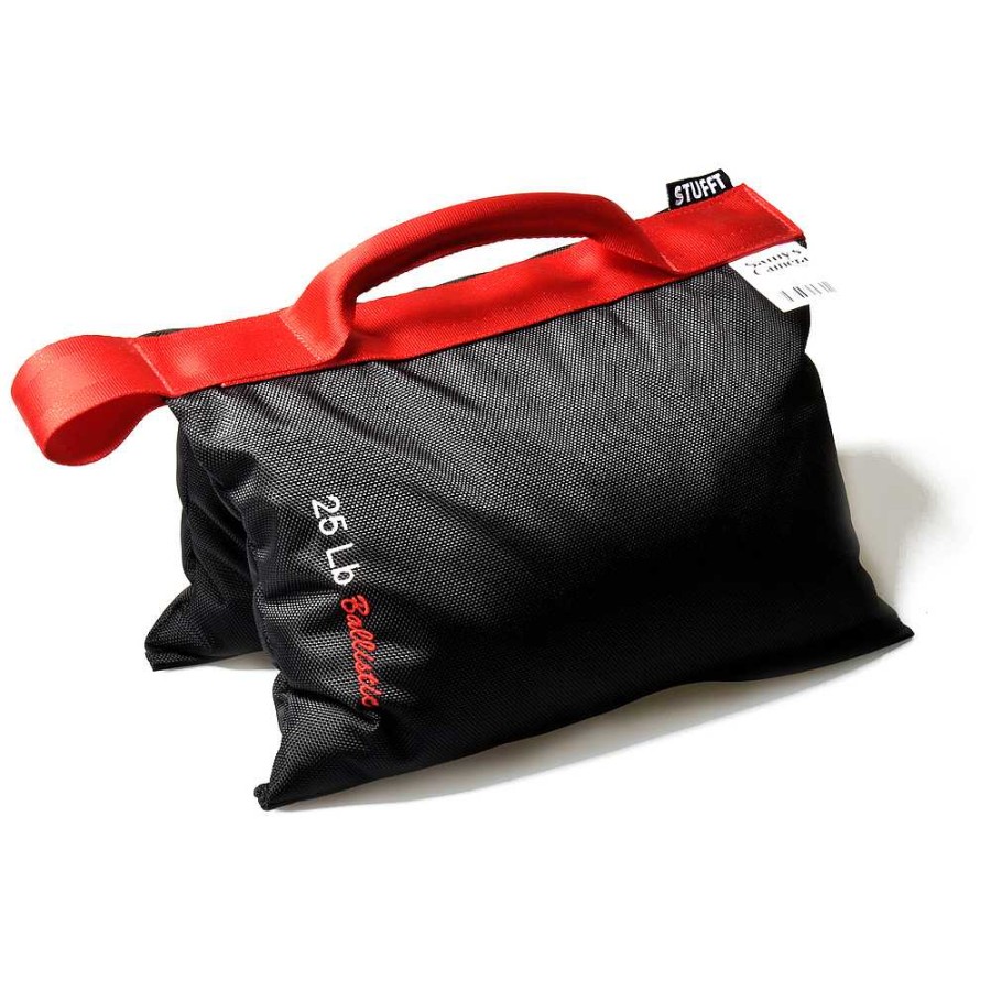 STUFFT Stufft Sandbag 25 Lb (Black With Red Handle) Sand & Weight Bags