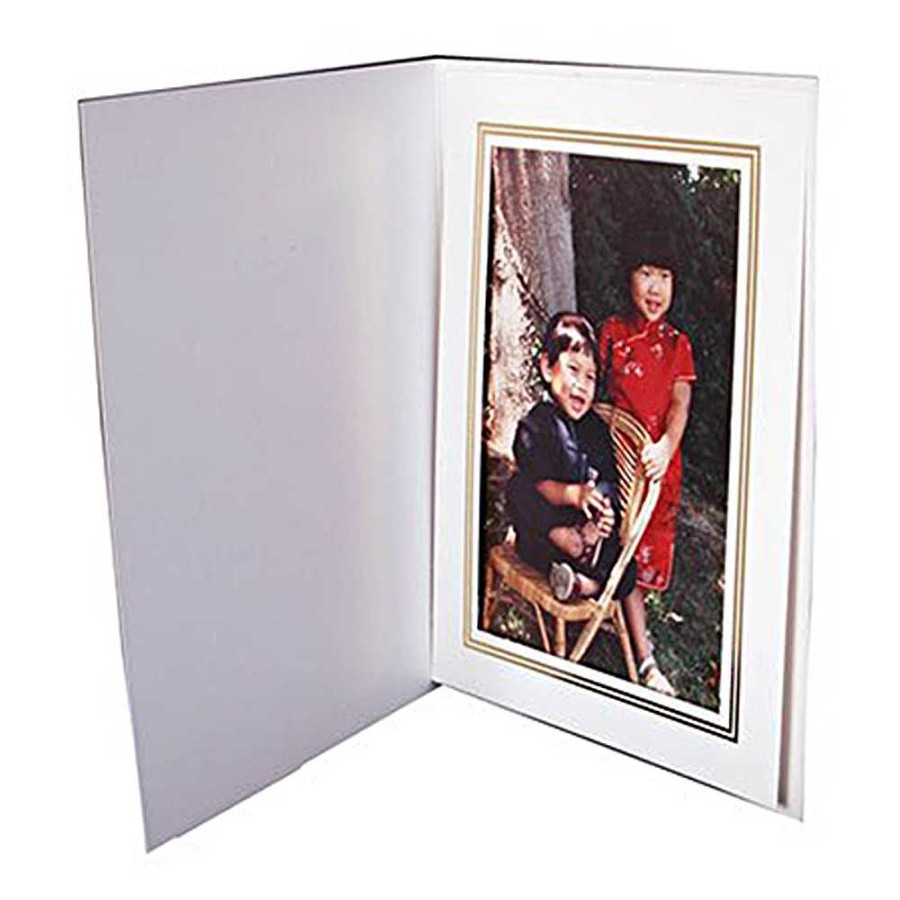 Dot Line Dot Line White Photo Folder 5X7 In. (Vertical) Frames & Albums