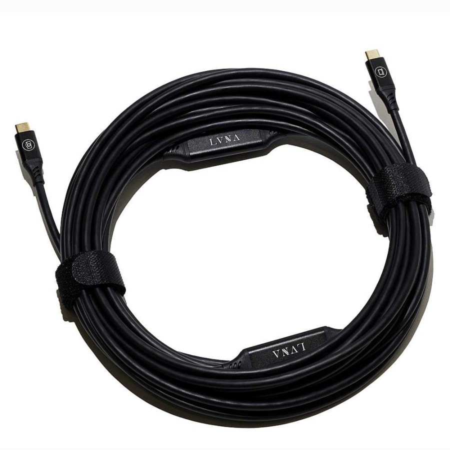 LVNA Lvna 32.8 Ft. Straight Male Usb-C To Straight Male Usb-C Directional Tether Cable (Black) Cables