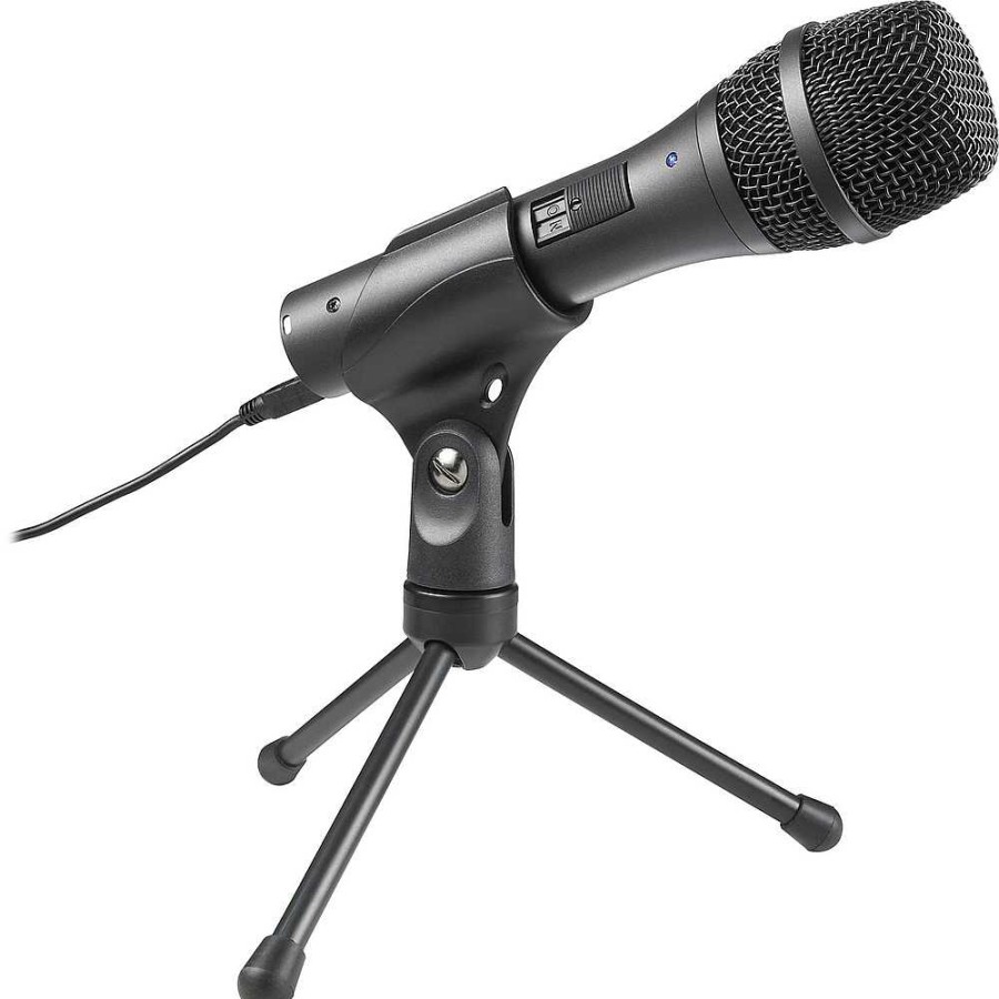 Audio-Technica Audio-Technica At2005Usb Microphone Pack With Ath-M20X, Boom & Mini-Usb Cable Microphones