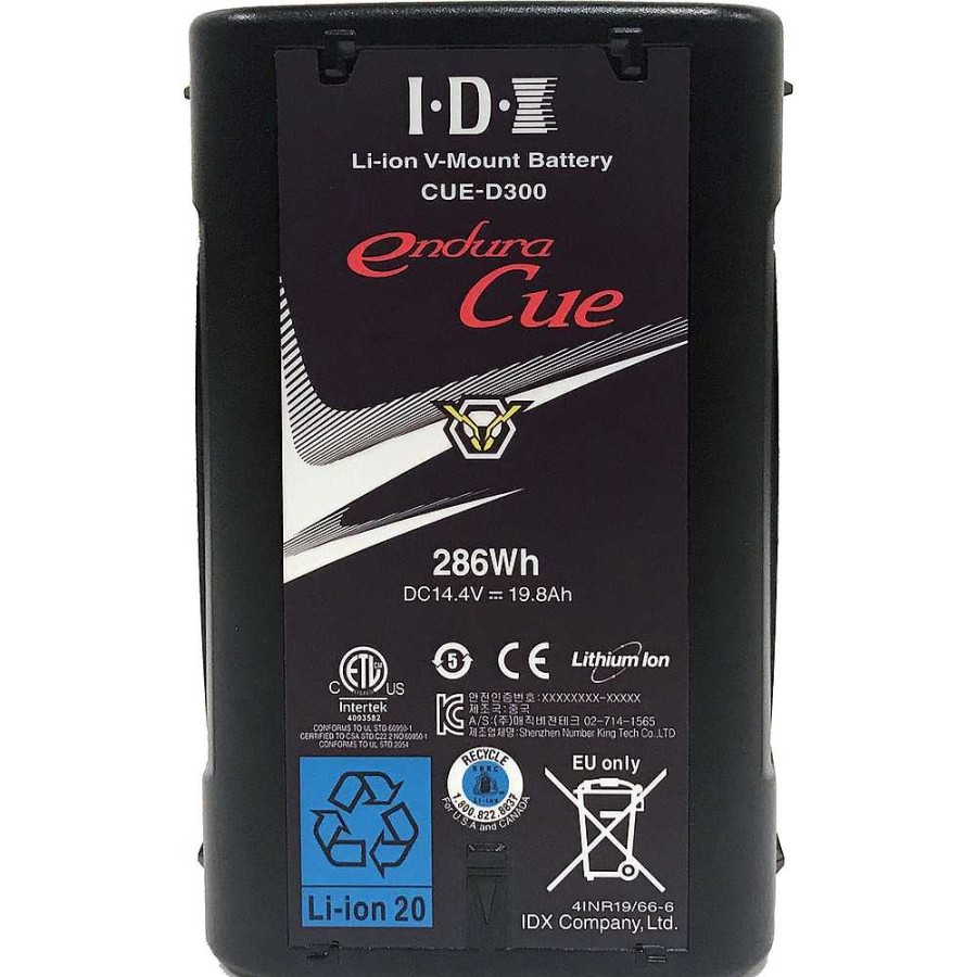 IDX System Tech Idx System Tech Cue-D300 286Wh High-Capacity/Load Li-Ion Battery (V-Mount) Batteries & Power