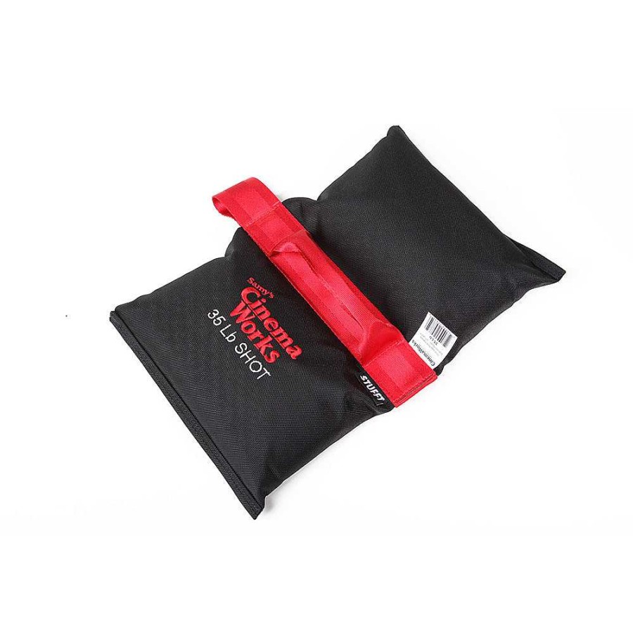 STUFFT Stufft Cinema Works 35 Lb Shot Bag (Black With Red Handle) Sand & Weight Bags