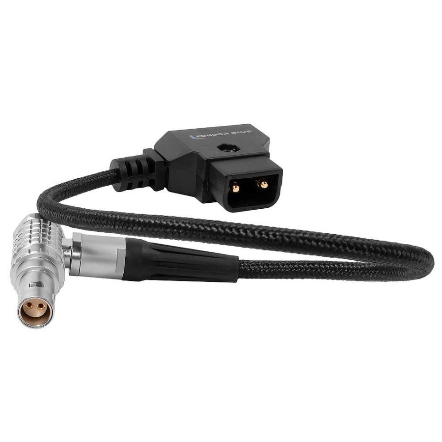 Kondor Blue Kondor Blue D-Tap To 2-Pin Lemo Braided Cable For Red Komodo (10 In.) Video Cables