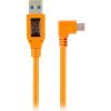 Tether Tools Tether Tools 20 In. Tetherpro Usb 2.0 To Mini-B Right Angle Adapter Cable (High-Visibilty Orange) Cables